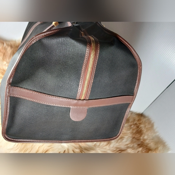 Dunhill Duffle Dark Chocolate Boston Brown Canvas Weekend/Travel - Picture 13 of 13